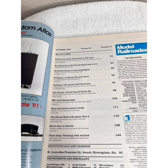 3 Issues Model Railroader Magazine October November December 1991 Train Articles - Picture 3 of 7